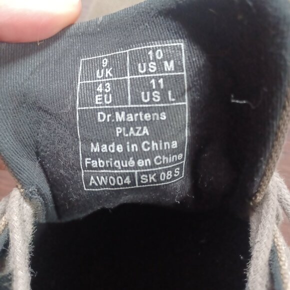 Dr. Martens Plaza Men’s Canvas Boots – Size US 10 (Like New) - Picture 3 of 6